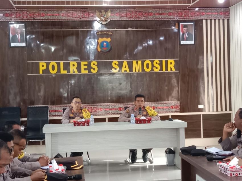 Kapolres Samosir AKBP Yogie Hardiman : Optimalkan Pengamanan Objek Wisata dan Penanganan Karhutla