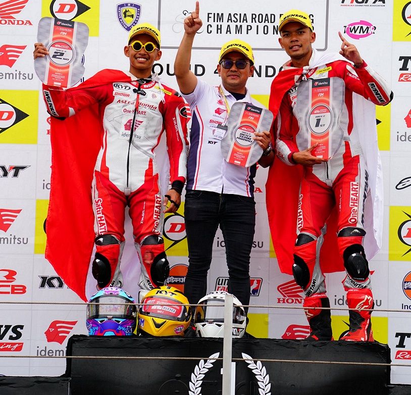 Tunggangi CBR, Astra Honda Borong Podium di ARRC Mandalika