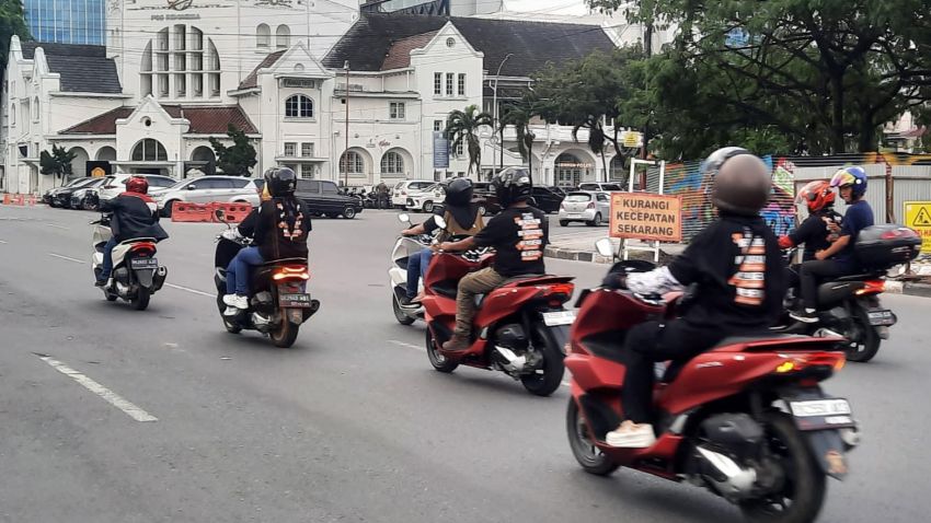 PCX Rolling City Jadi Cara Bikers Honda Rayakan HUT Kota Medan