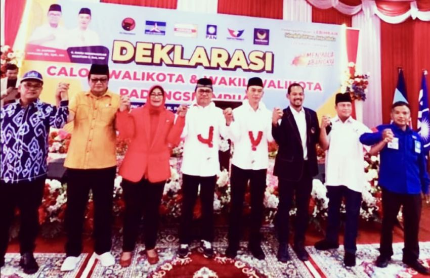 Hapendi dan Gempar Bersama Enam Partai Deklarasi di Gedung Adam Malik