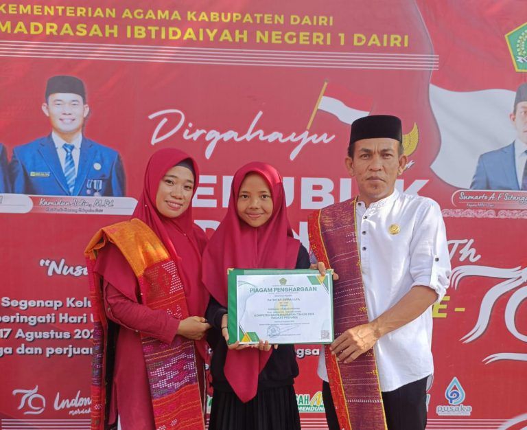 Fathiyah Siswi MIN 1 Dairi Go Nasional Sukses Menjuarai KSM TK Provinsi