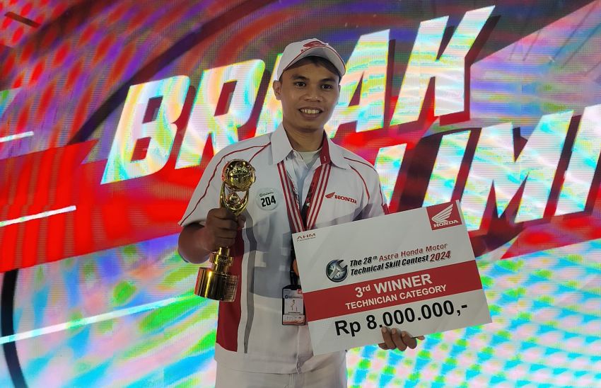 Mekanik Honda Sumut Juara III The 28th Astra Honda Technical Skill Contest 2024