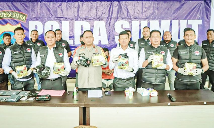 Polres Sergai Ungkap Jaringan Narkoba Internasional, 39 Kg Sabu dan 2 Pelaku Diamankan