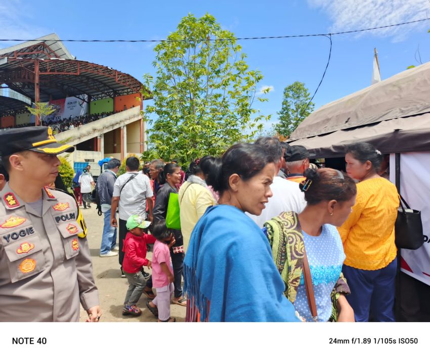 Polres Samosir Kawal dan Dampingi Masyarakat Dalam Kunjungan Kerja Wakapolri di Wilayah Hukum Dairi