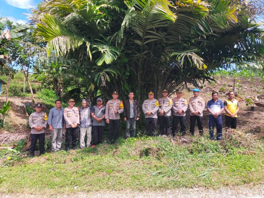 Cek Lahan Hibah Dari Masyarakat, Kapolres Pakpak Bharat Sampaikan Terimakasih