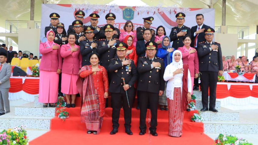 Kapolres Labuhanbatu Pilih Hadiri Perayaan HUT Ke-79 RI di Labura