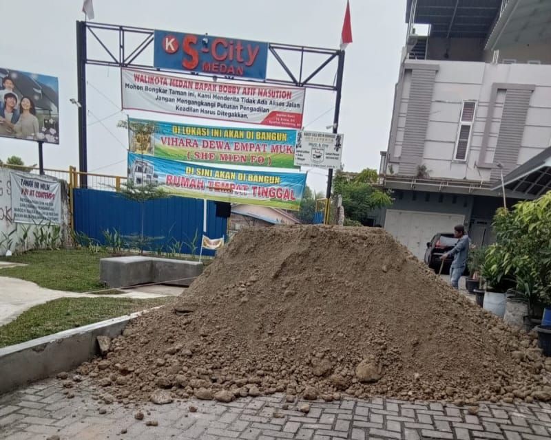 Taman Diduga Ilegal Milik Yuu At Contempo Ganggu Pembangunan Rumah Ibadah