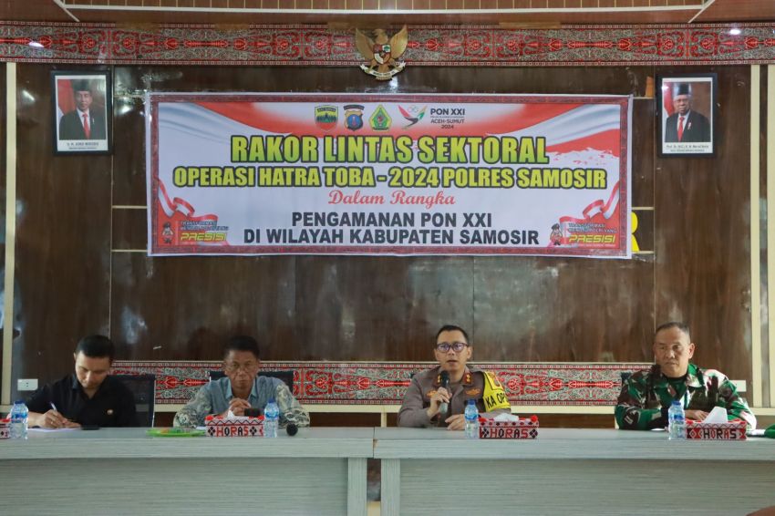 PON XXI Aceh-Sumut 2024: Polres Samosir Fokus pada Keamanan dan Kenyamanan Atlet