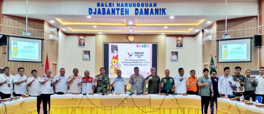 Simalungun Gelar Rakor Percepatan Persiapan Pelaksanaan PON Ke XXI Aceh-Sumut