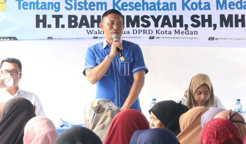 T. Bahrumsyah Sosialisasikan Perda SKK dan Penanggulangan Kemiskinan di Medan Utara