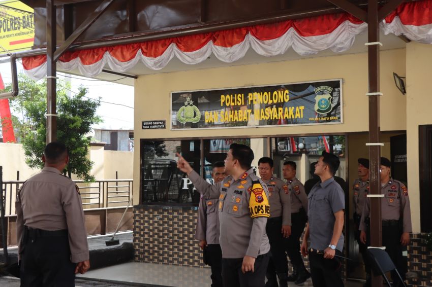 Jelang Pilkada, Kapolres Batubara Cek Satuan Samapta dan Propam