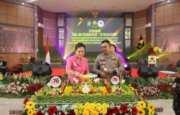 Kapolda Sumut Hadiri Syukuran HUT Polwan ke 76