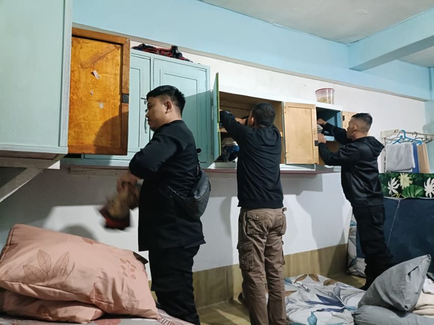 Cegah Gangguan Keamanan & Ketertiban Lapas Narkotika Pematangsiantar Laksanakan Razia Insidentil