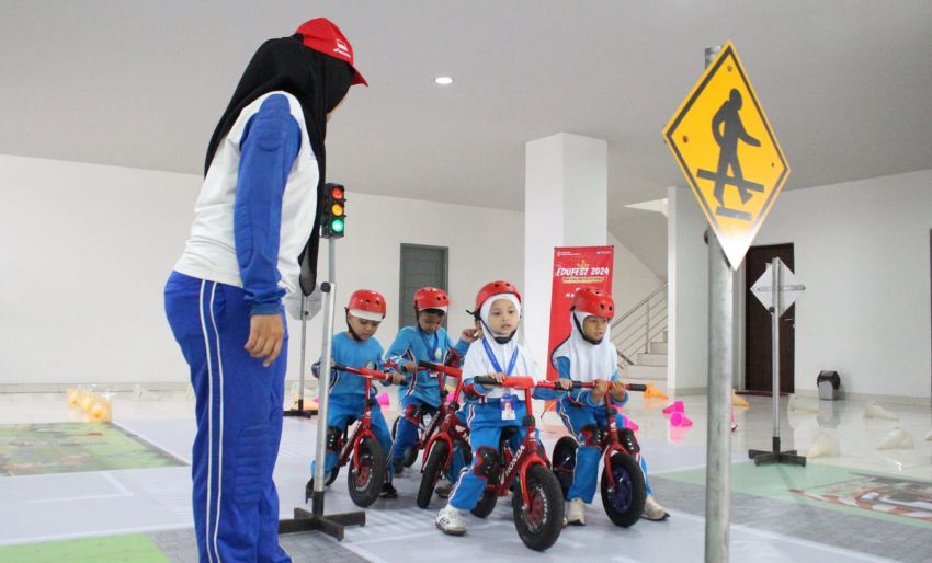 Begini Cara Guru PAUD dan TK di Sumut Kampanyekan Keselamatan Berkendara