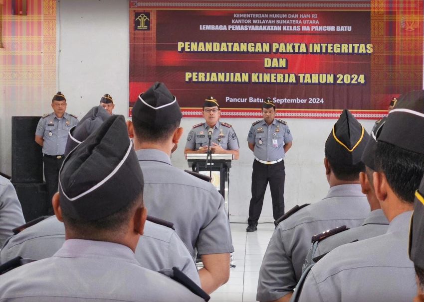 Lapas Pancur Batu Penandatanganan Pakta Integritas Dan Komitmen Bersama