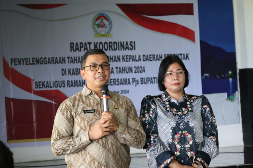 Pjs Bupati Toba Agustinus Panjaitan Ajak Forkopimda Bersama-sama Sukseskan Pilkada Toba dan Jaga Netralitas