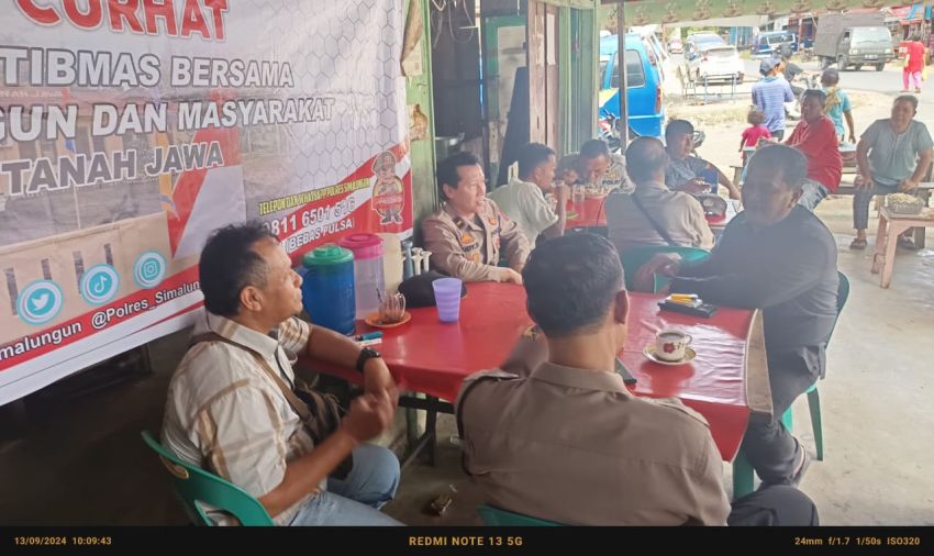 Polsek Tanah Jawa Dengarkan Keluhan Warga Jelang Pilkada