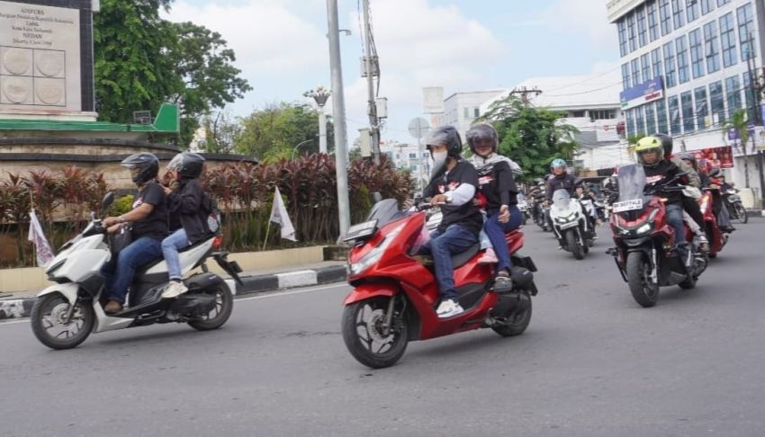 Convoy Merdeka Bakar Semangat Nasionalisme Bikers Honda