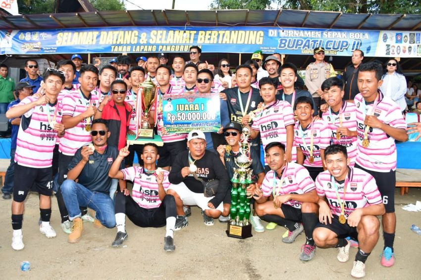 Laga Final Bupati Cup II Samosir, Remgas FC Kalahkan Tomok United Skor 2-0