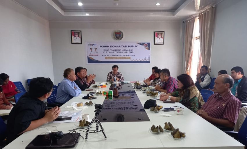 Dinas Penanaman Modal dan Pelayanan Terpadu Satu Pintu Humbahas Gelar FKP