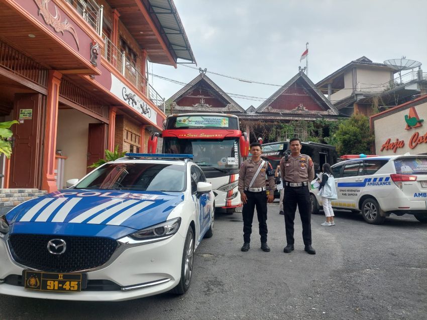 Kasi Humas: Selama Berlangsungnya Venue Voli Pantai PON XXI Aceh - Sumut di Pantai Situngkir Polres Samosir Perketat Pengawalan Kontingen