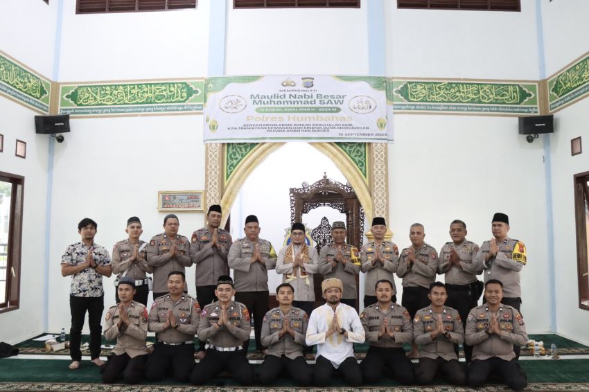 Polres Humbahas  Peringati Maulid Nabi Besar Muhammad SAW 1446 H