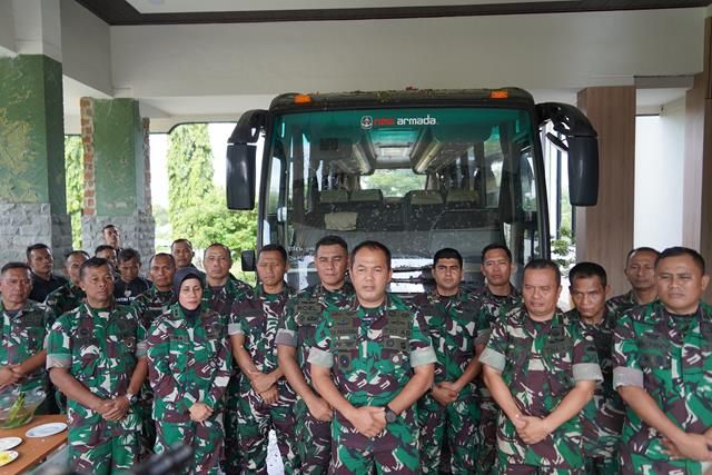 Diberi Bus Operasional Dinas, Danrem 022 PT Ucapkan Terima Kasih Kepada Kementerian Pertahanan & TNI