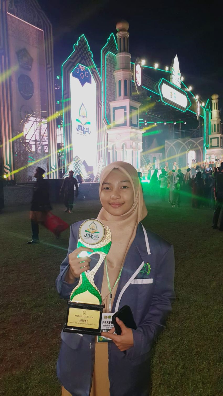 Hikmatul Fadhilah, Siswi MAN 2 Model Medan Raih Juara II MTQ Tingkat Nasional 2024 di Samarinda