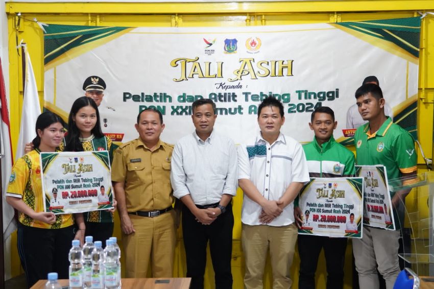 Belum Sepekan PON Ditutup, Pemko Tebing Tinggi Salurkan Bonus Atlit Peraih Medali