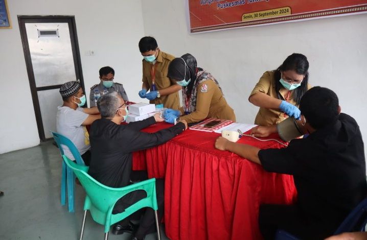 Lapas Pancur Batu Lakukan Skrining TBC,HIV dan Hepatitis bersama Puskesmas Tuntungan