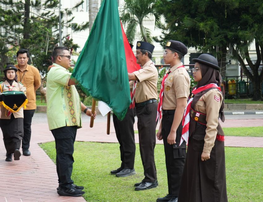 Pj Sekda Medan Lepas 112 Kontingen Kwarcab Gerakan Pramuka Kota Medan Ikuti 2nd Islamic Private School International Scout Camp Pattani-Thailand