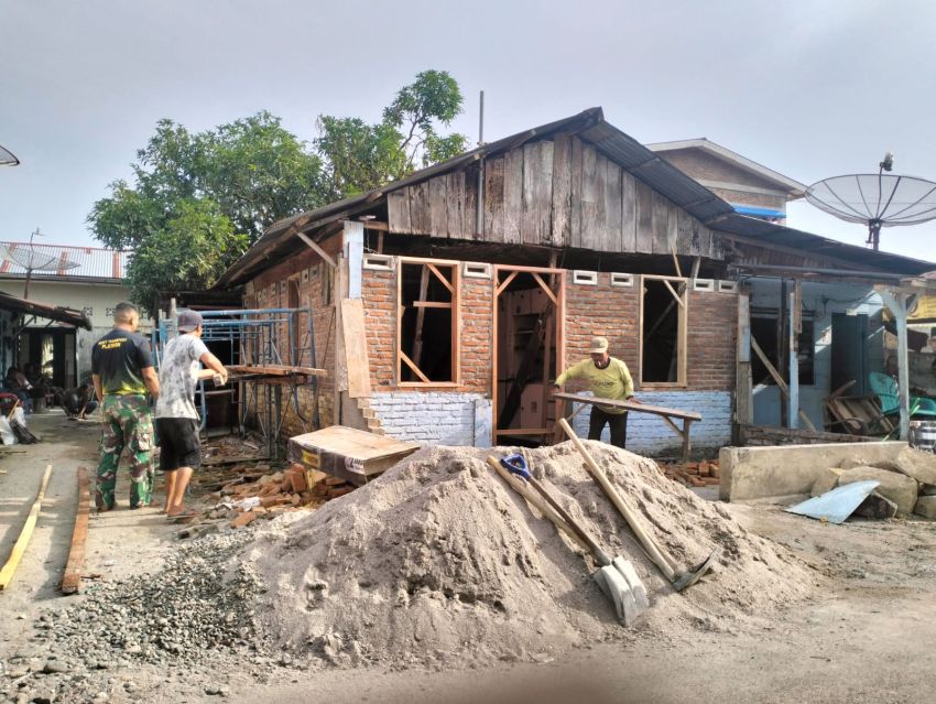 Senangnya Mbah Surep Dapat Bantuan Rehab Rumah dari TMMD