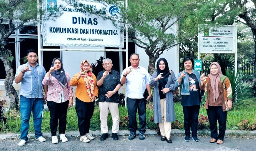 Komisi Informasi Prov Sumut Lakukan Visitasi ke Dinas Kominfo Simalungun