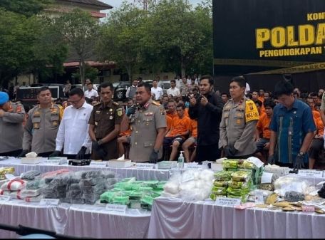 Timsus Polda Sumut Tembak 28 Tersangka, Ratusan Kg Sabu dan Puluhan Ribu Ekstasi Disita