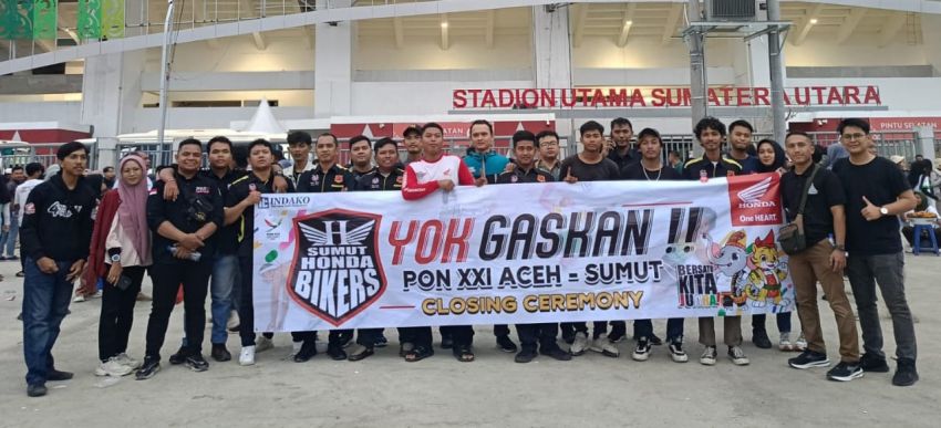 Sumut Honda Bikers Ikut Semarakkan Penutupan PON XXI Aceh - Sumut