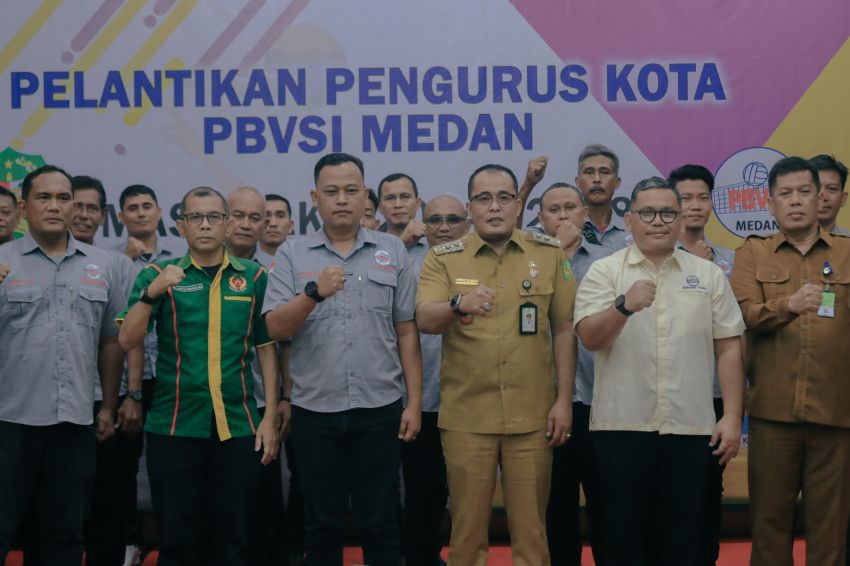 Plt Wali Kota Medan Berharap Kepengurusan PBVSI Dapat Menggeliatkan Olahraga Voli