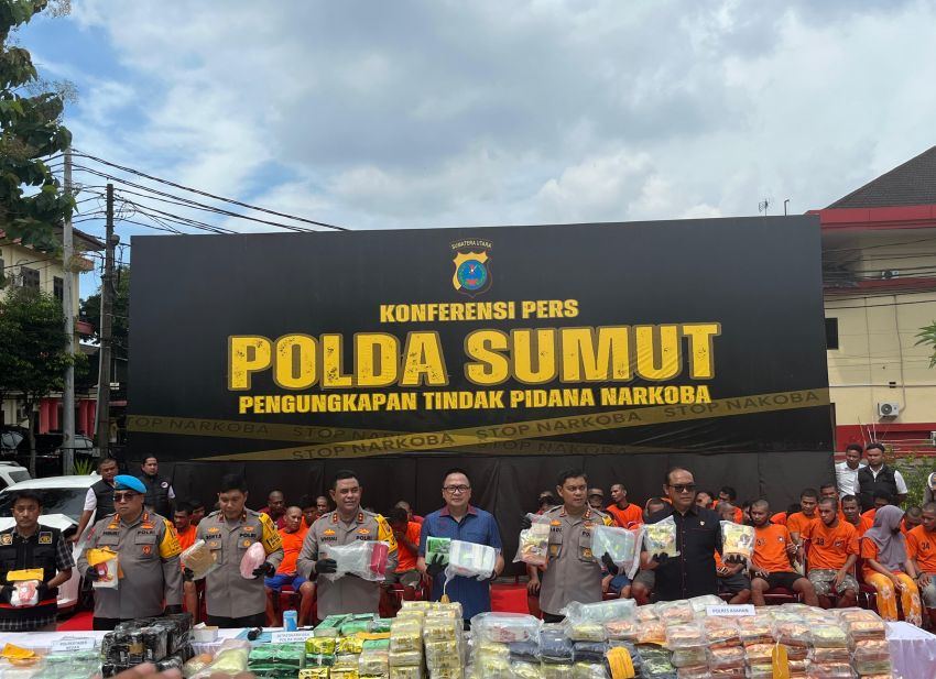 Kurun Waktu 46 Hari Polda Sumut Amankan 396 Kg Sabu dan 1,56 kg Kokain, Berhasil Selamatkan 1,7 Juta Jiwa dari Narkoba