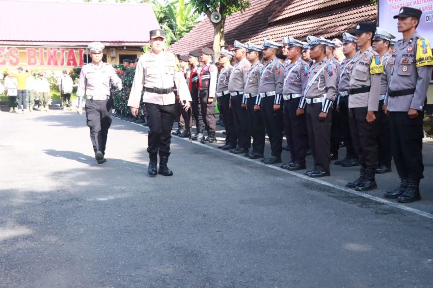 Polres Binjai Laksanakan Apel Gelar Pasukan Operasi Zebra Toba-2024