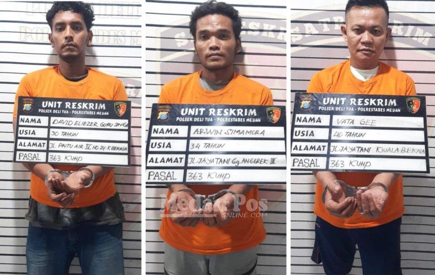 Tiga Pelaku Sindikat Bongkar Rumah di Medan Ditangkap, Korban Merugi Rp 60 Juta