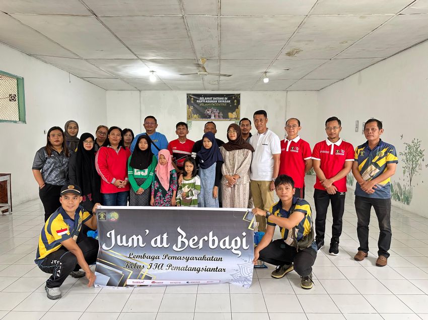 Kelas IIA Pematang Siantar Bagikan Bantuan Sosial Kepada Anak Yatim