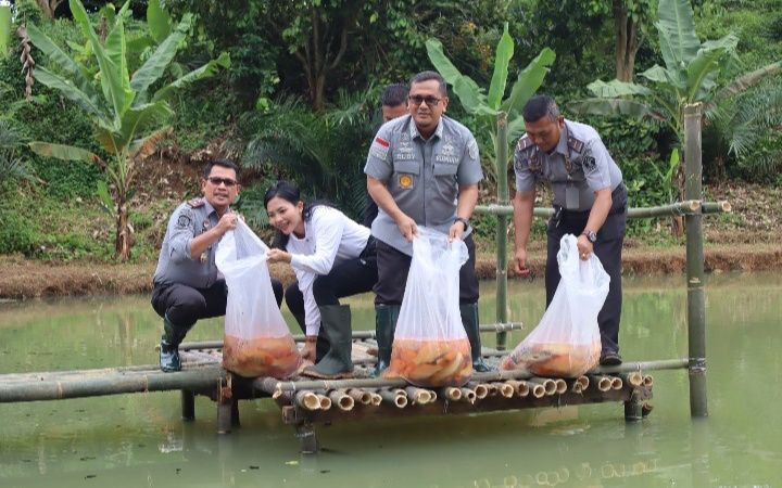 Lapas Pancur Batu Tabur 2500 Ekor Benih Ikan Mas