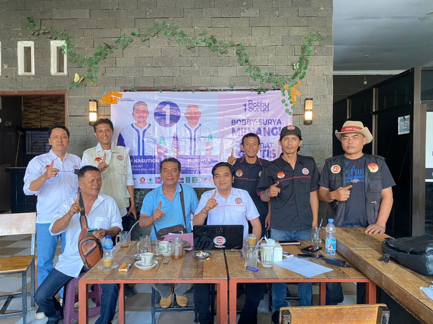 Bertekad Biru Putihkan Sumut JPKP Komit Bobby - Surya Gubsu dan Wagubsu