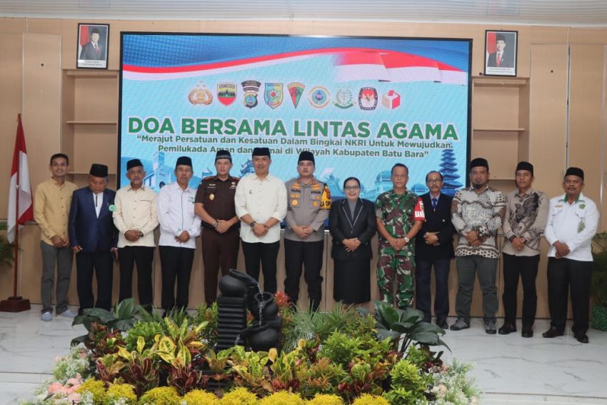 Ciptakan Pilkada Damai, Pemkab dan Polres Batu Bara Gelar Do'a Bersama Lintas Agama