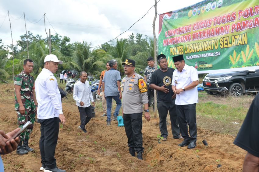 Kapolres Labusel Launching Program Swasembada Pangan