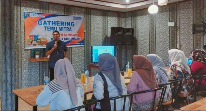 Ekosistim Bisnis Makin Tangguh, BRI BO Sibuhuan Gelar Gathering Temu Mitra Agen Sembako