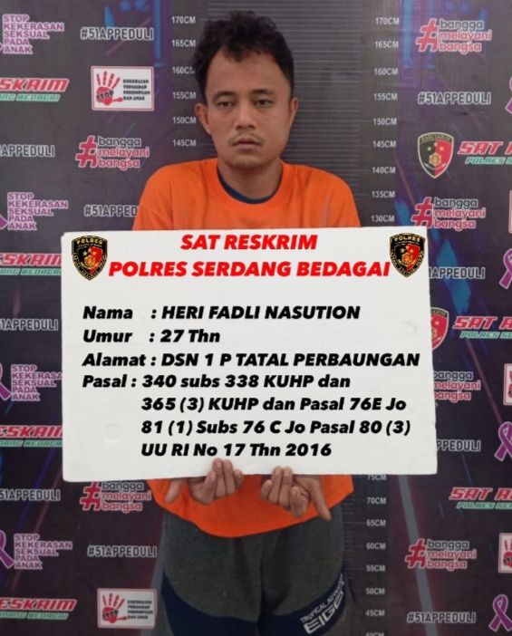 Pelaku Pembunuhan Pelajar Mayat Dalam Goni  di Sergai Ditembak