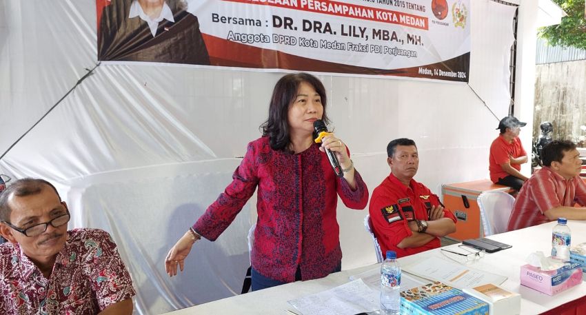 DR. Lily, MBA, MH, Minta Dinas LH Sediakan Tong Sampah di Pinggir Sungai