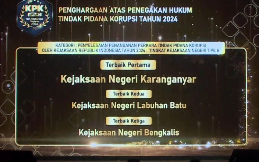 Kejatisu, Kejari Medan dan Labuhanbatu Raih Penghargaan Nasional dari KPK