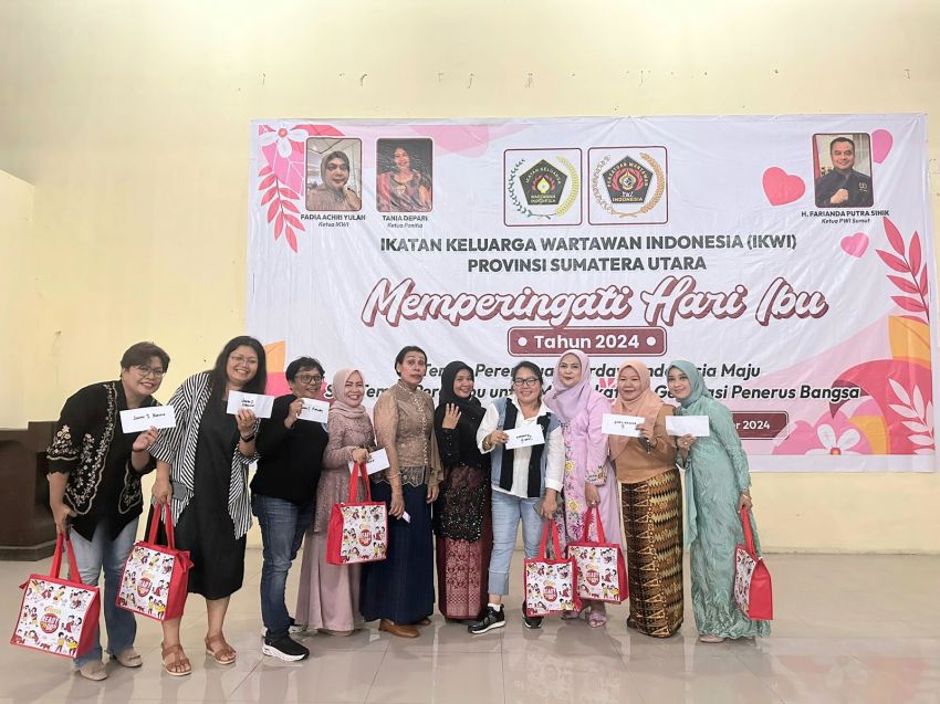 Berlangsung Sukses dan Meriah, Ini Juara Lomba Peringatan Hari Ibu IKWI Sumut Tahun 2024