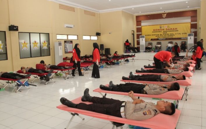 SPN Polda Sumut Gelar Donor Darah, Kepedulian Membantu Sesama